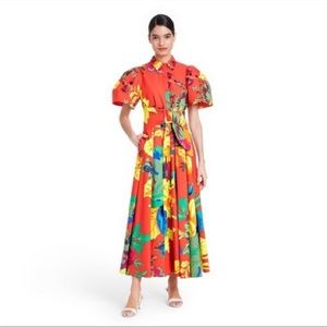 ISO ISO ISO Red Floral CJR X Target dress size 8 or 10